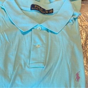 Polo by Ralph Lauren Short-Sleeve Mesh Polo - Aqua Blue